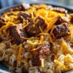 Steak Queso Rice