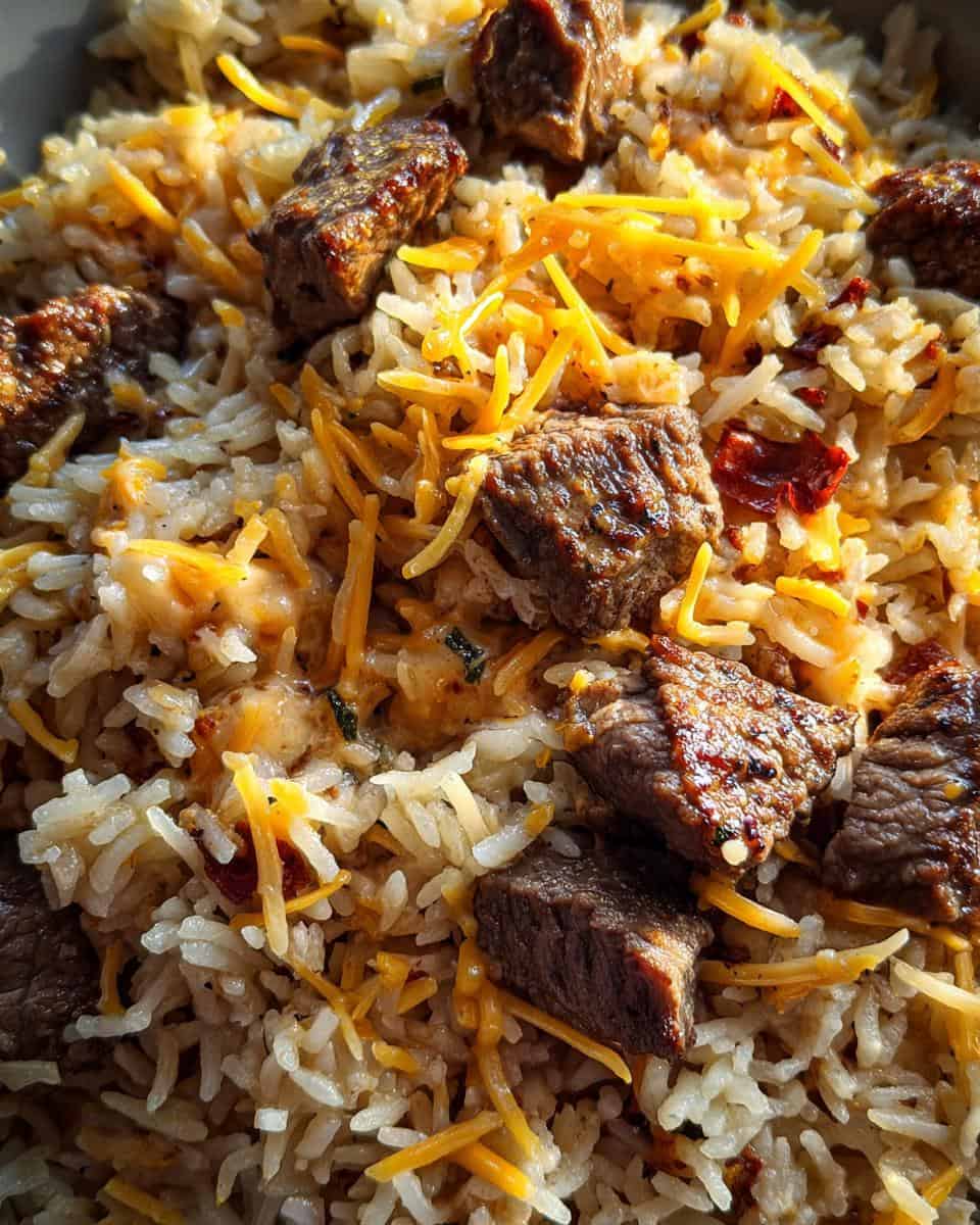 Steak Queso Rice - detail 2