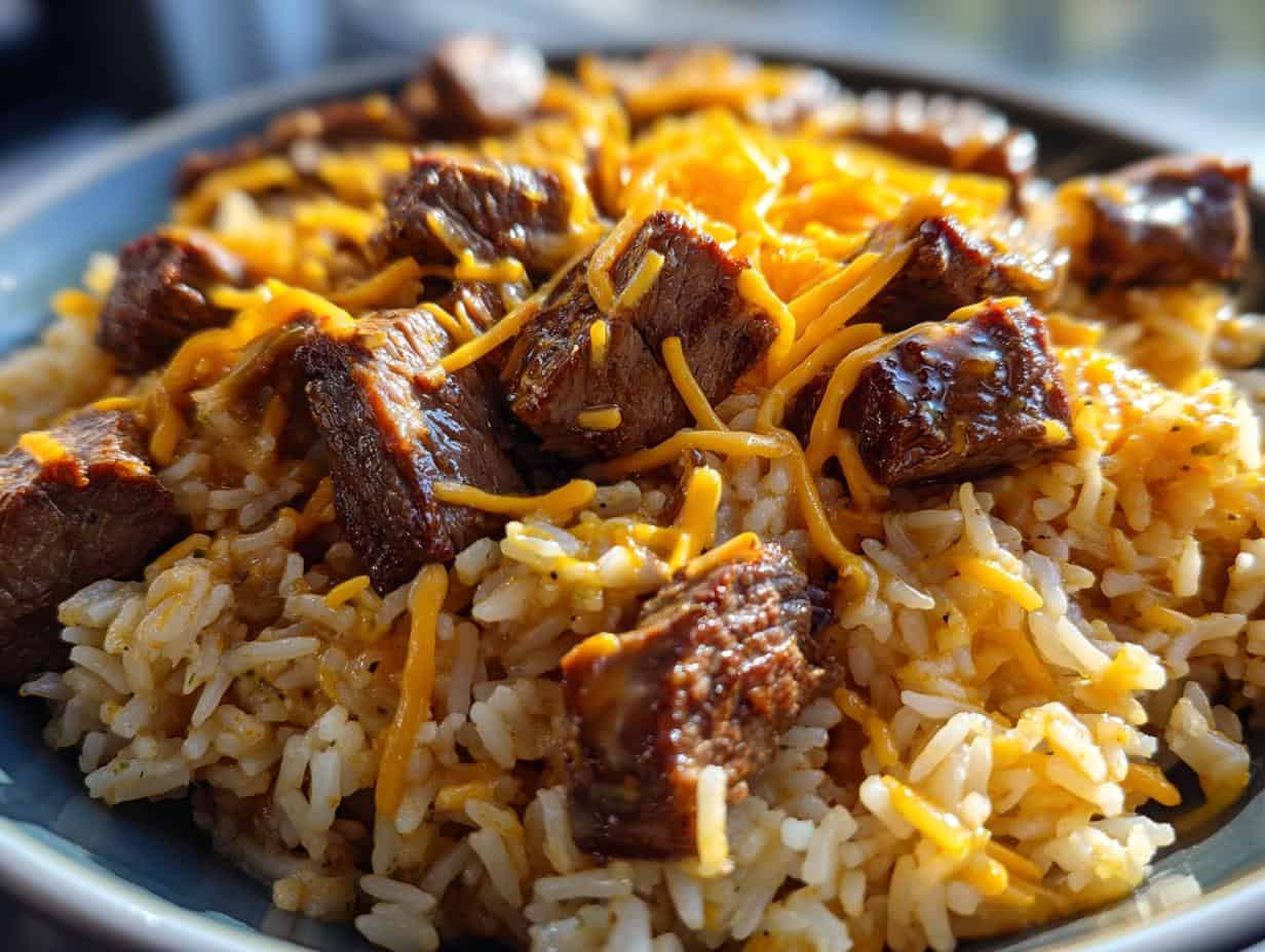 Unbelievable Steak Queso Rice Recipe in Just 25 Minutes