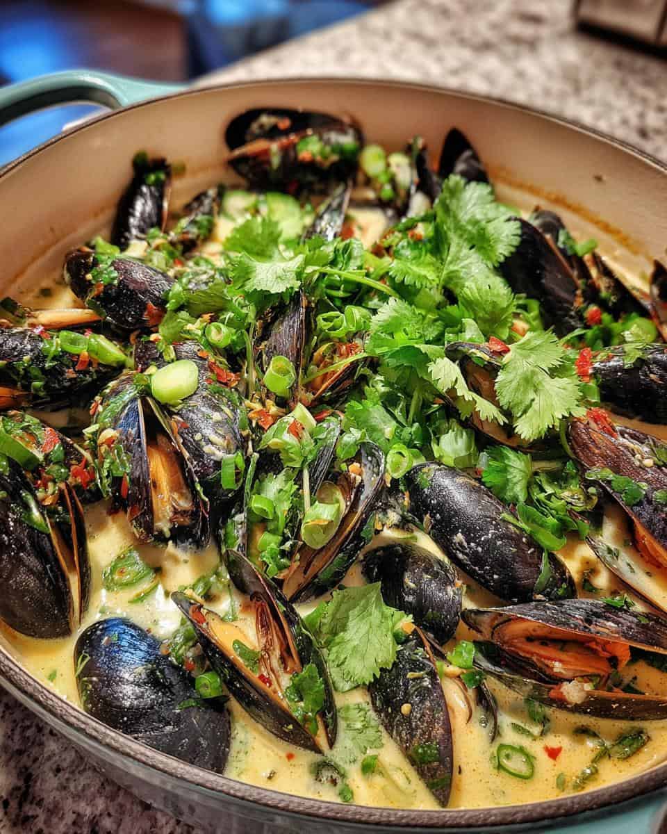 Thai Coconut Mussels - detail 2