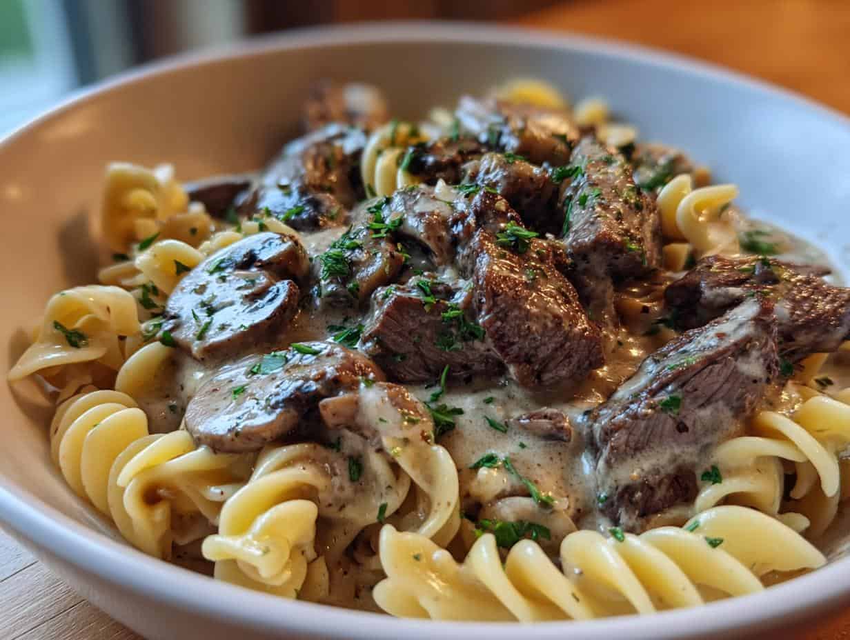 Tasty Beef Stroganoff Recipe in Just 1 Hour