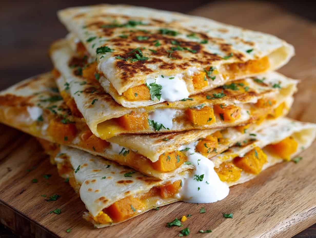 Butternut Squash Quesadillas: Conquer Cravings in 45 Min