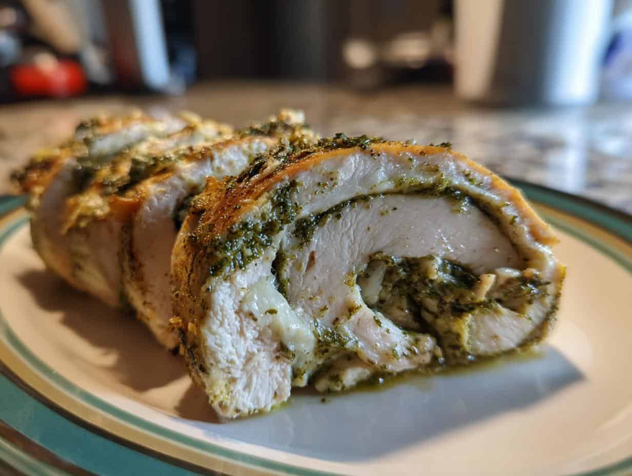 Easy Chicken Pesto Roll Ups Recipe: Only 4 Steps