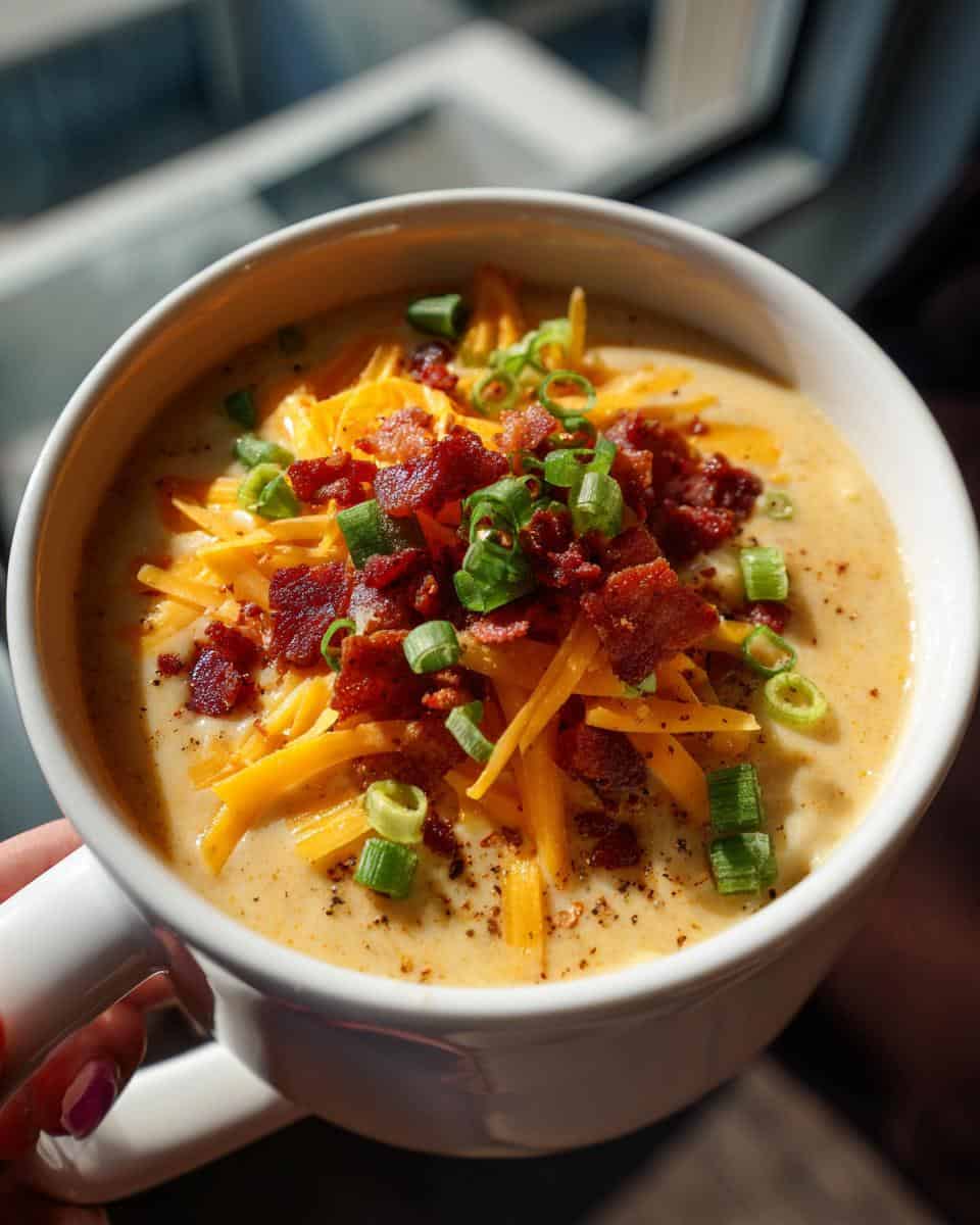 Comforting Loaded Baked Potato Soup - detail 2