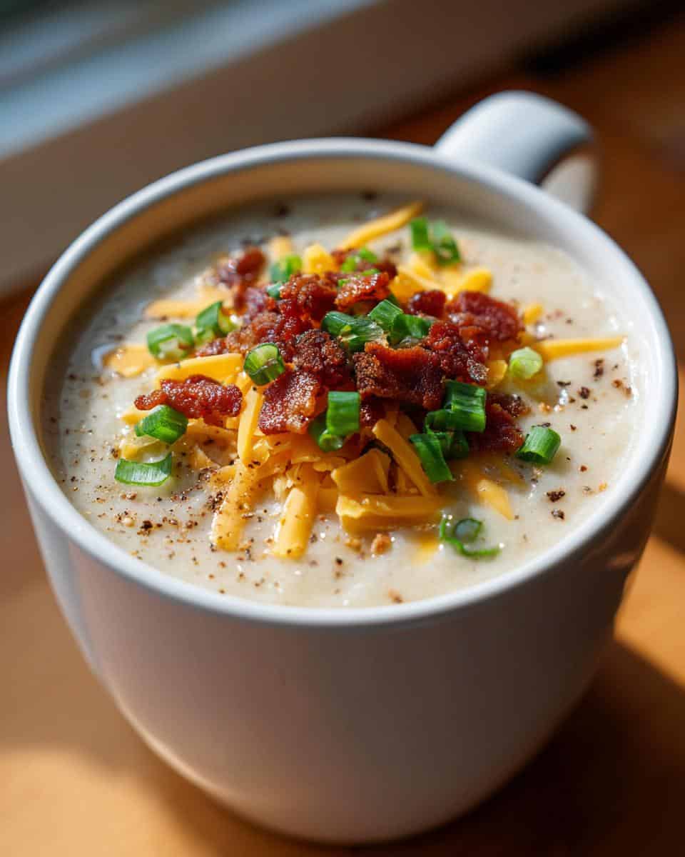 Comforting Loaded Baked Potato Soup - detail 3