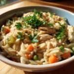 Cozy Chicken Pot Pie Orzo