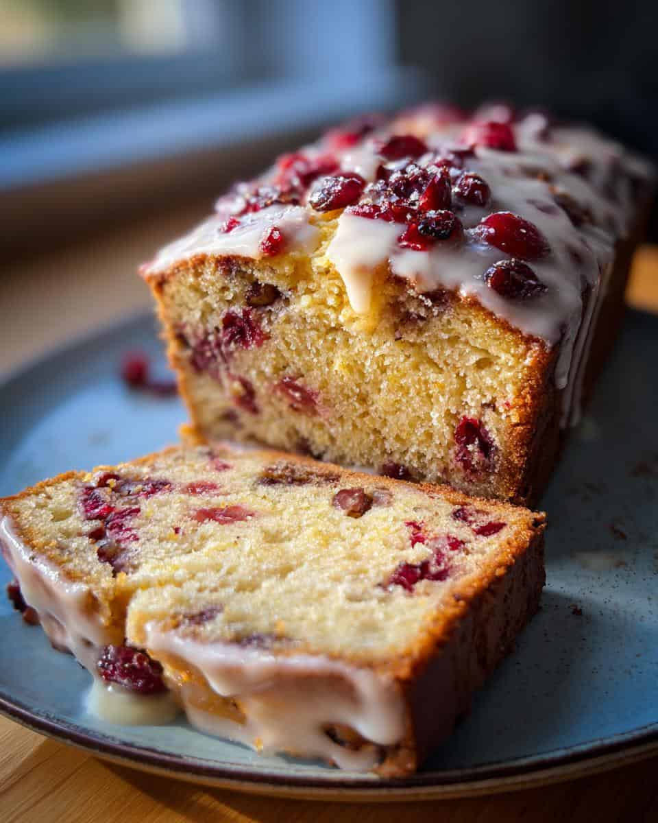Cranberry Bread with Orange Glaze - detail 2