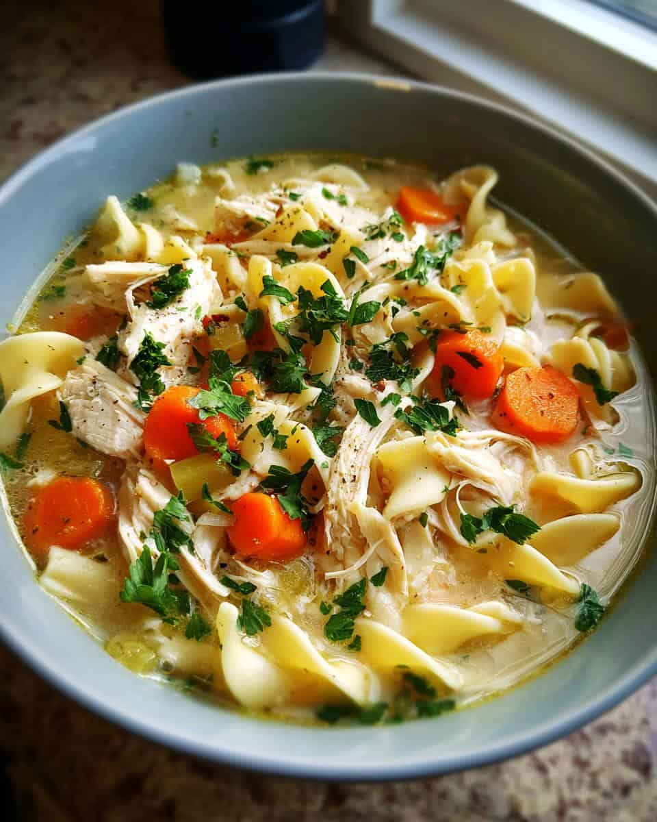 Creamy Chicken Noodle Soup Recipe - detail 3