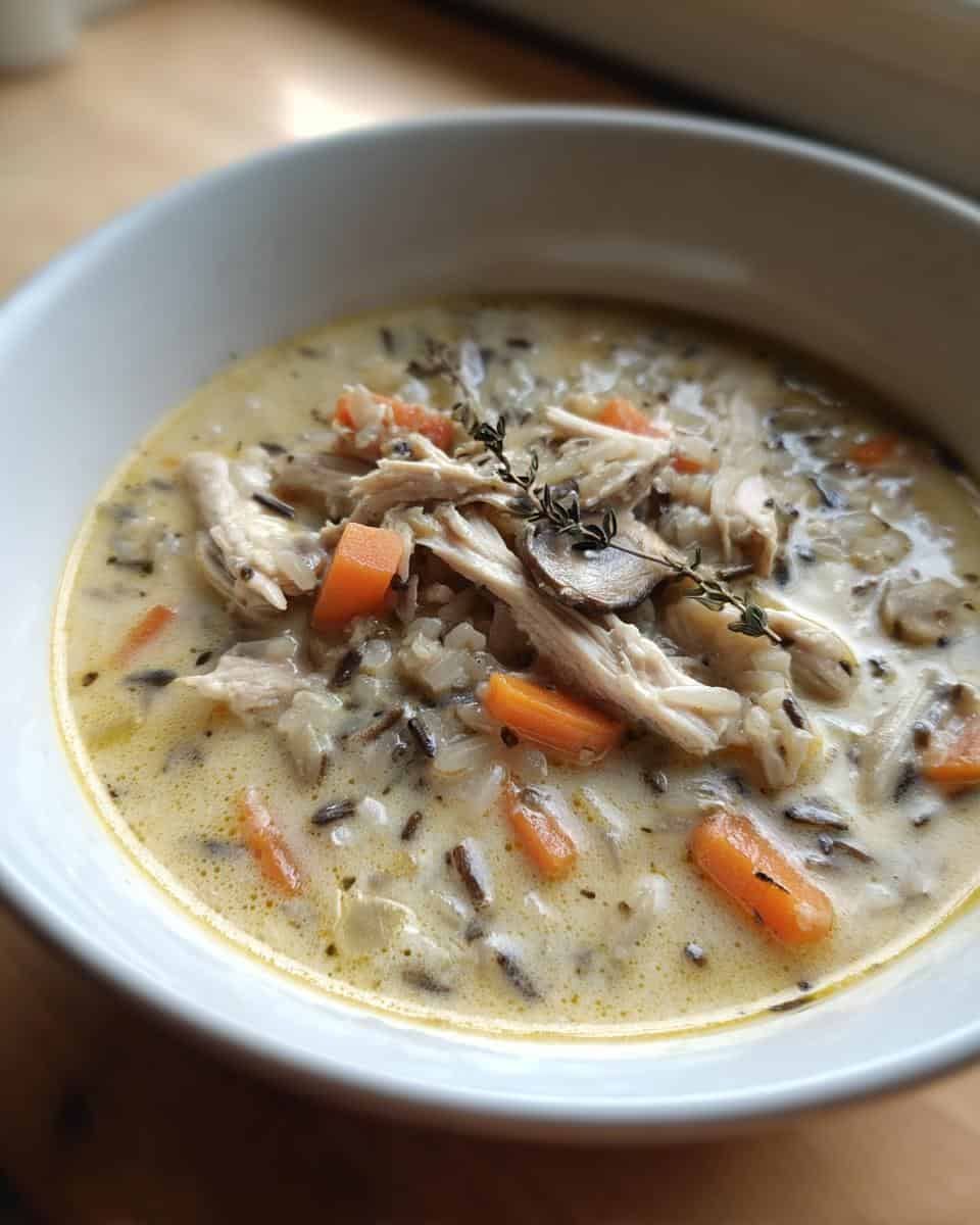 Creamy Chicken Wild Rice Soup - detail 2