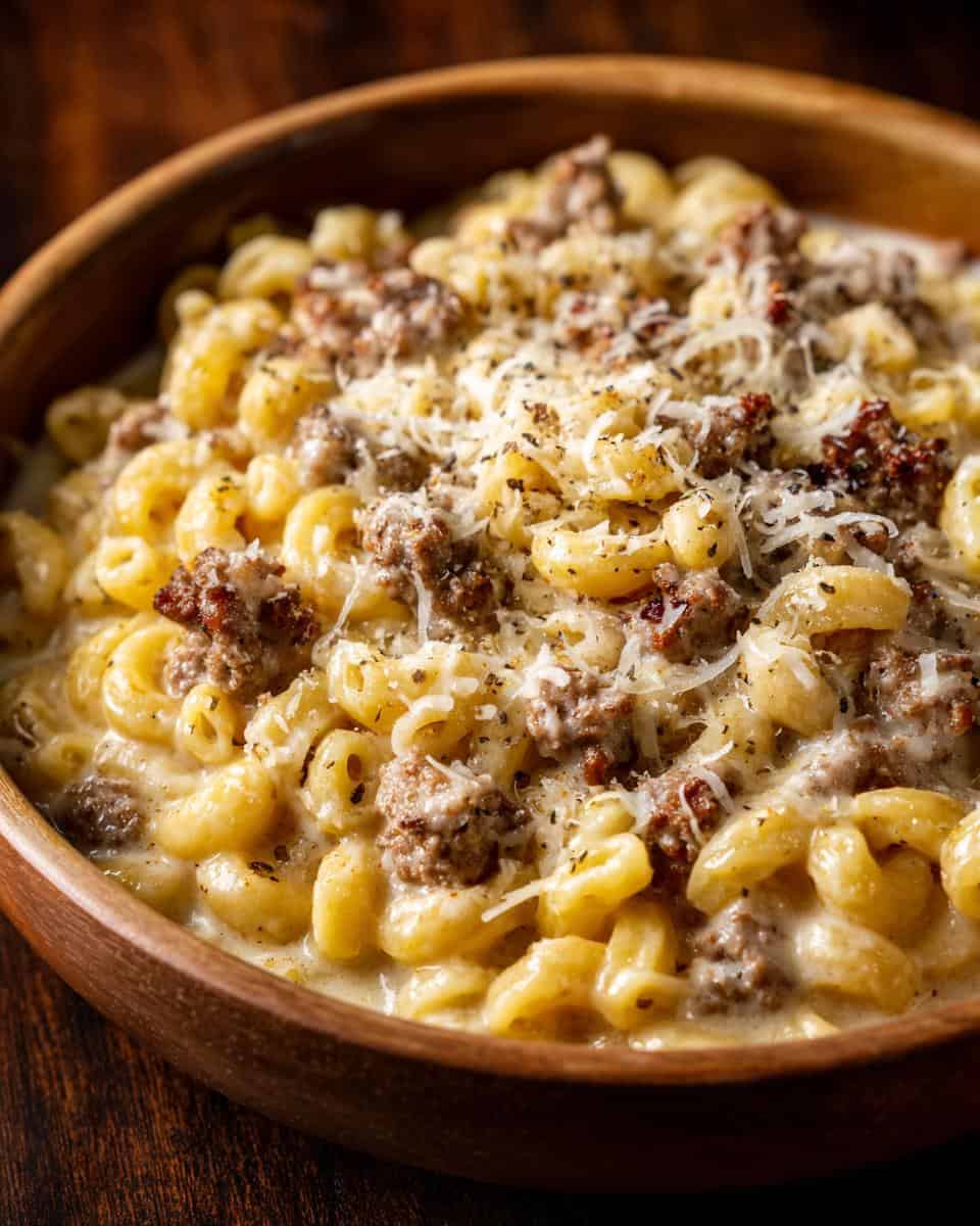 Creamy Parmesan Ditalini Soup with Italian Sausage - detail 1