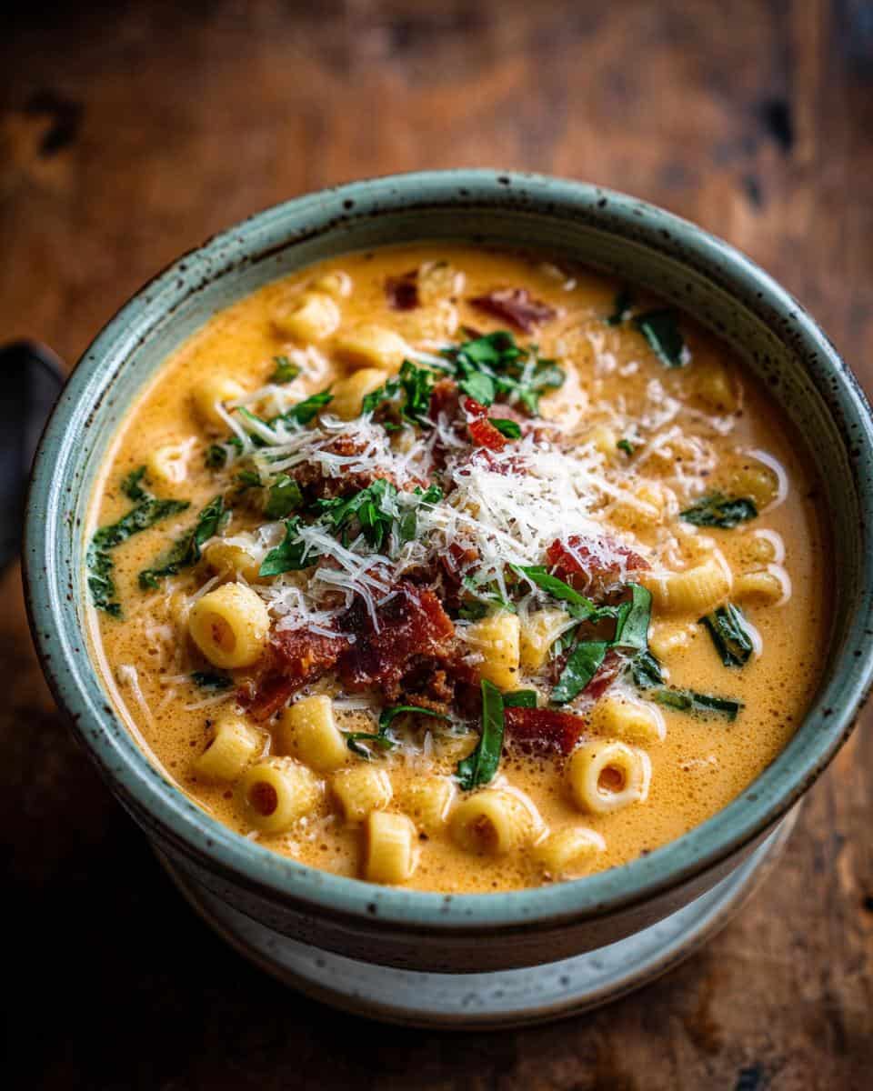 Creamy Parmesan Ditalini Soup with Italian Sausage - detail 3