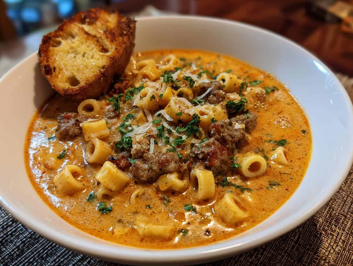 Creamy Parmesan Ditalini Soup: Crave in 40 Minutes