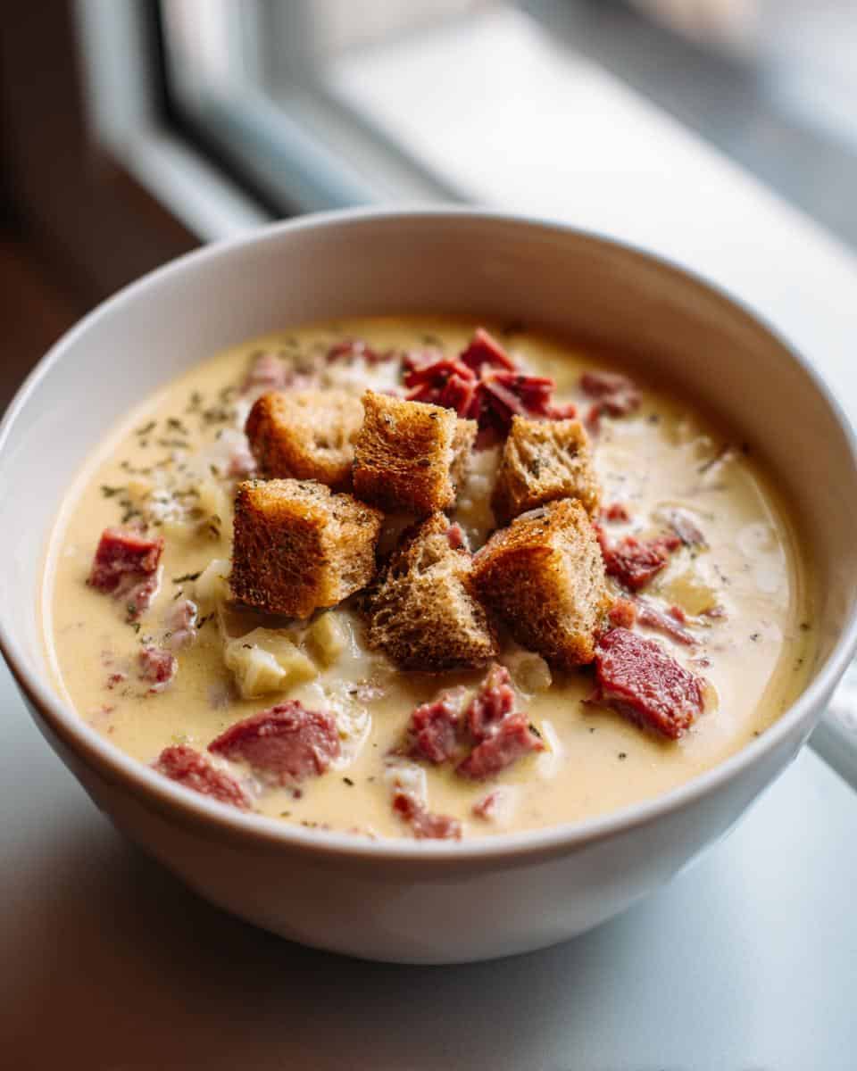 Creamy Reuben Soup - detail 1