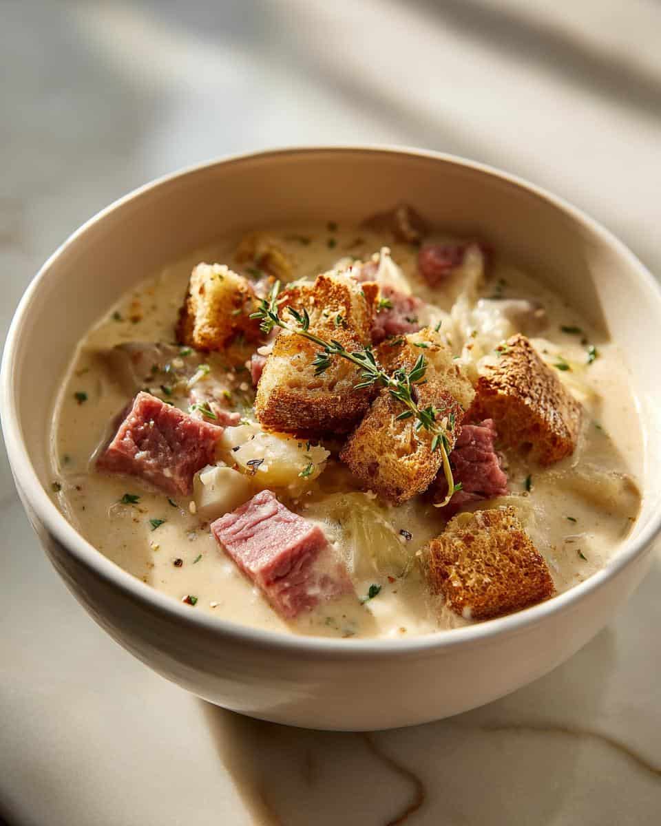 Creamy Reuben Soup - detail 2