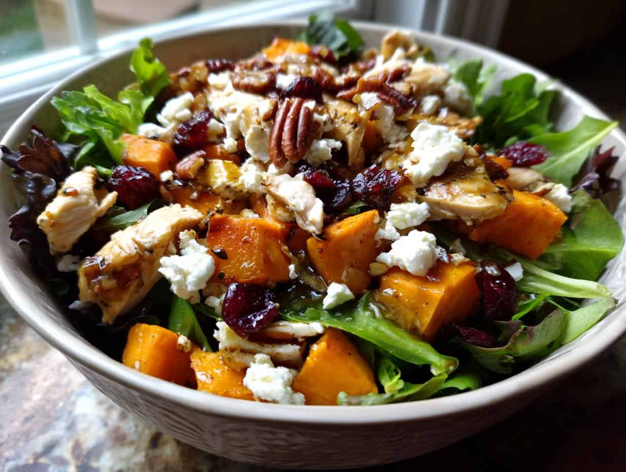 Devour Easy Fall Harvest Salad with Chicken’s 40 Flavors
