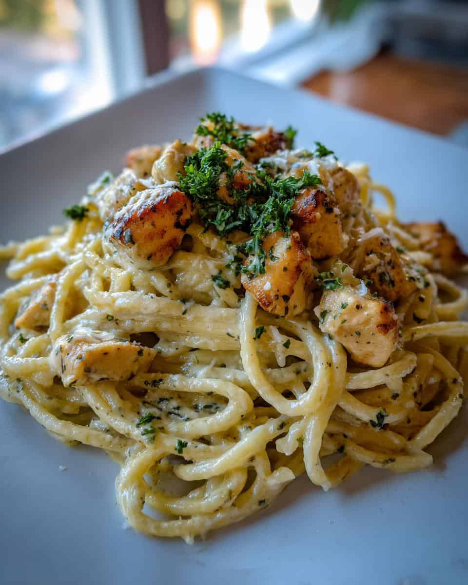 Easy Garlic Parmesan Chicken Pasta Recipe - detail 1
