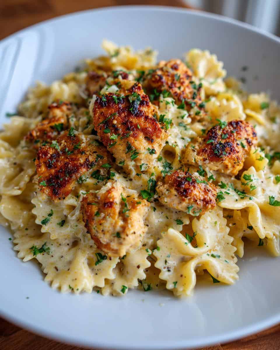Easy Garlic Parmesan Chicken Pasta Recipe - detail 3
