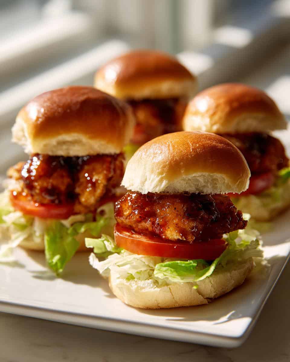 Easy Maple Chicken Sliders - detail 1
