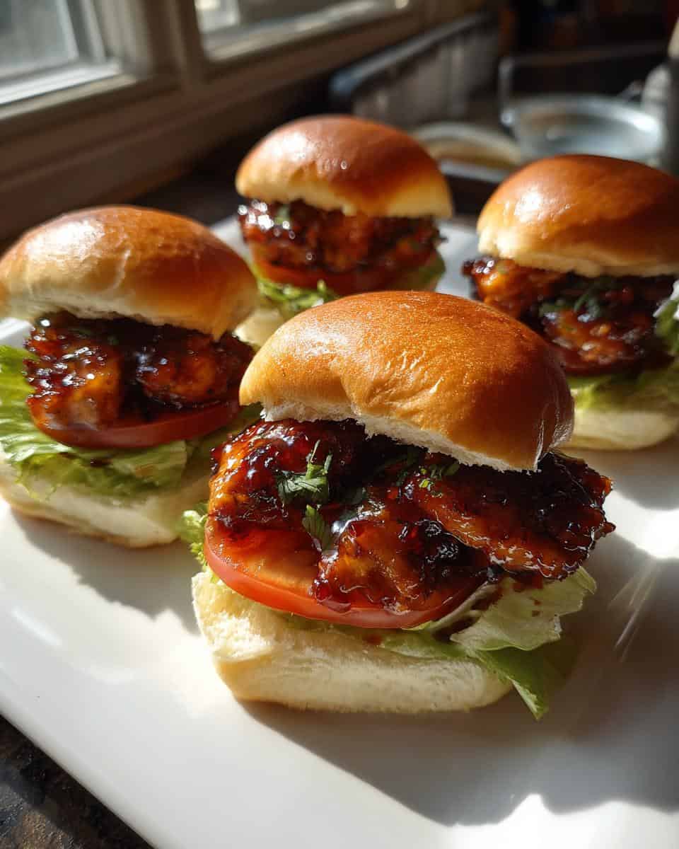 Easy Maple Chicken Sliders - detail 2