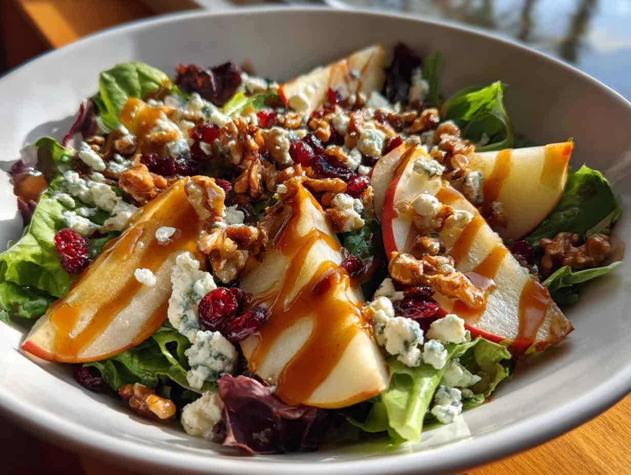 Delicious Fall Apple and Pear Salad