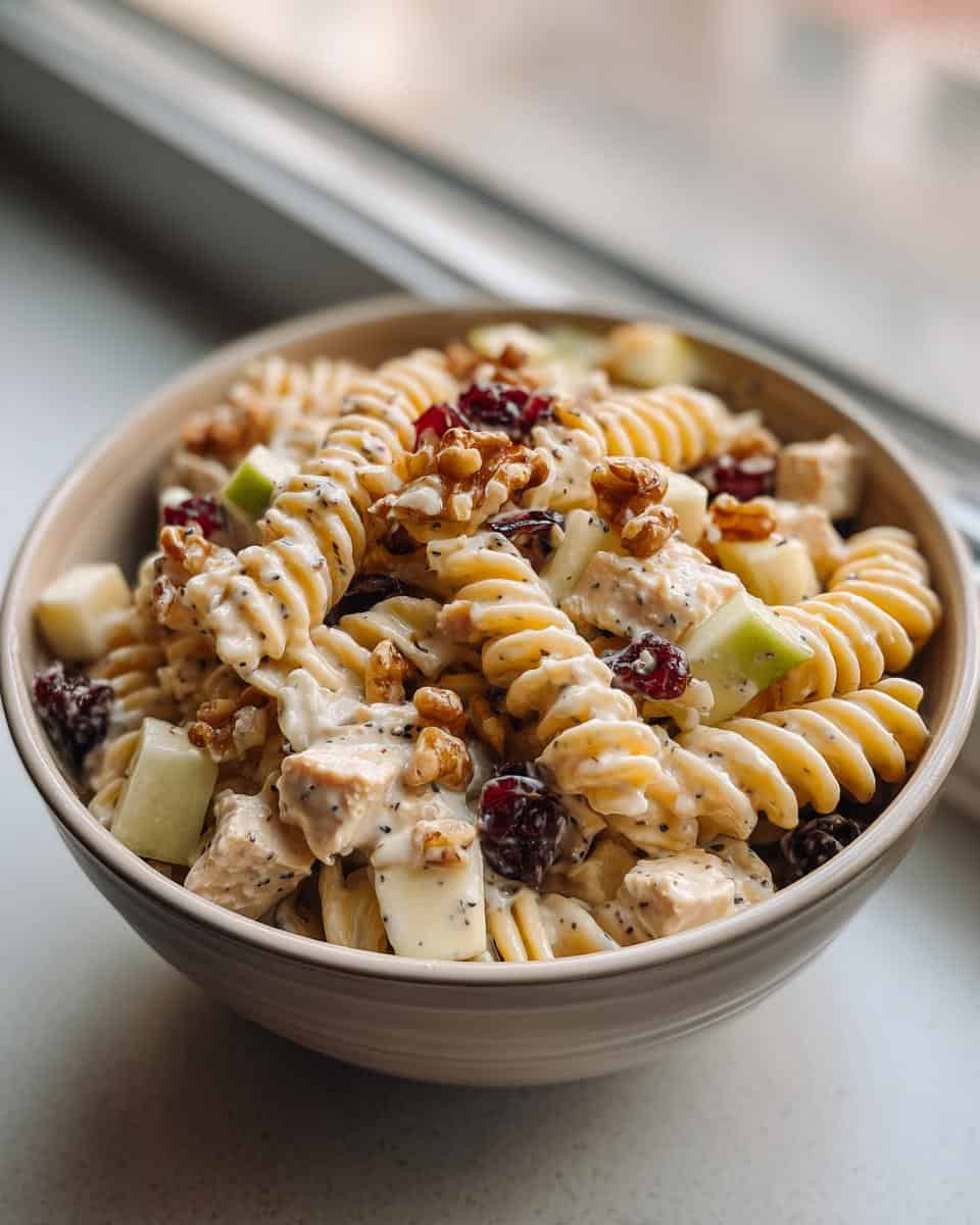 Fall Pasta Salad with Creamy Poppyseed Dressing - detail 2