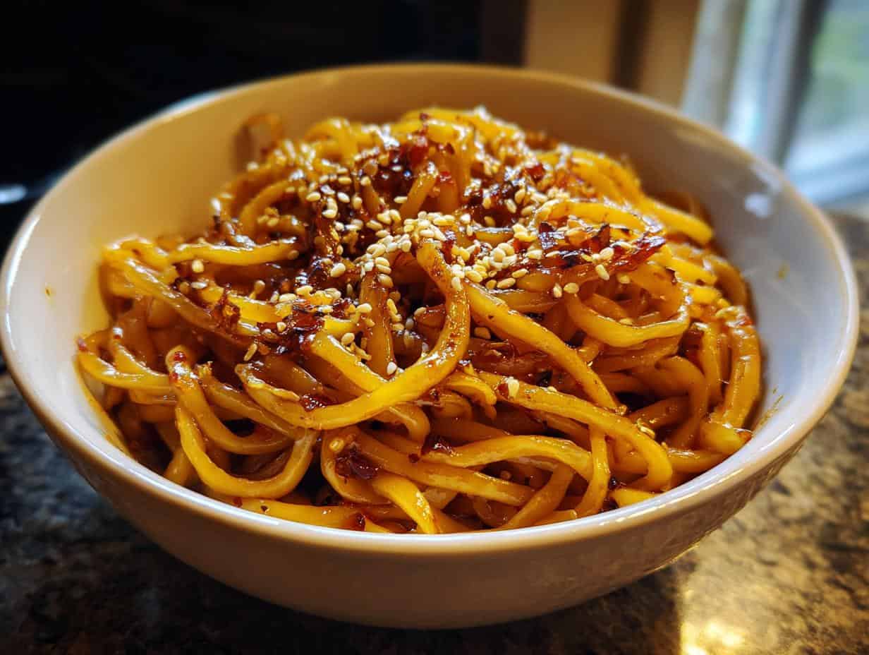 Devastatingly Delicious 5-min Garlic Chili Oil Noodles
