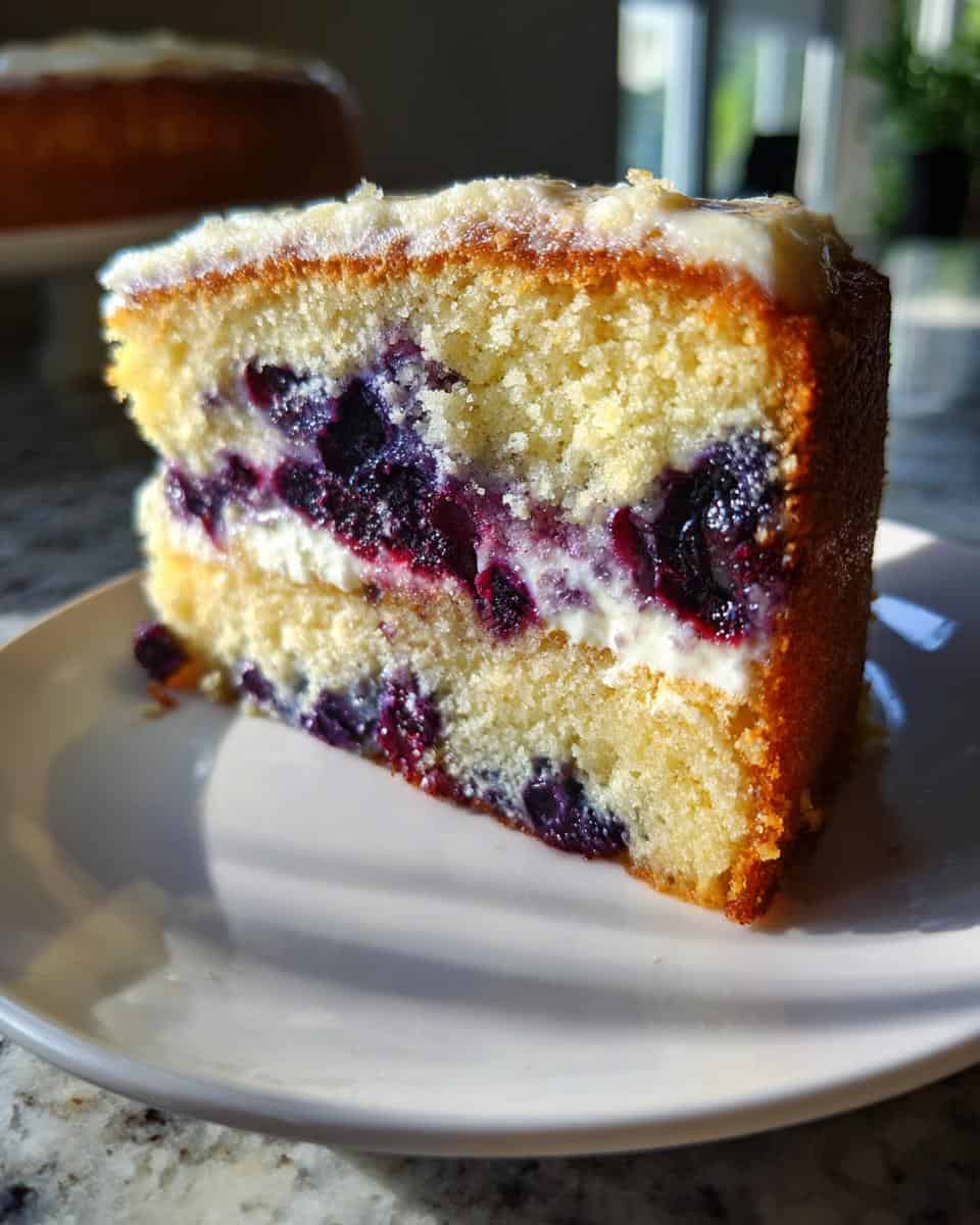 Lemon Blueberry Cake Recipe - detail 1