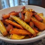 Maple Dijon Roasted Apples & Carrots