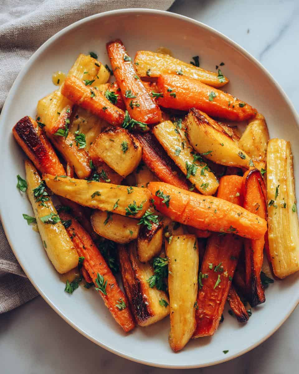Maple Dijon Roasted Apples & Carrots - detail 3