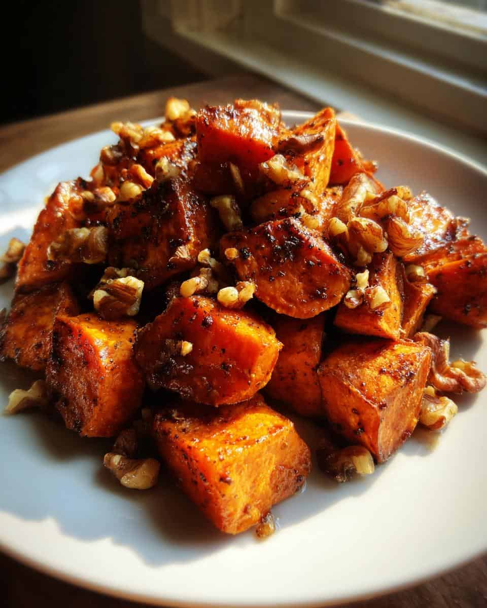 Maple walnut Roasted Sweet Potatoes - detail 2