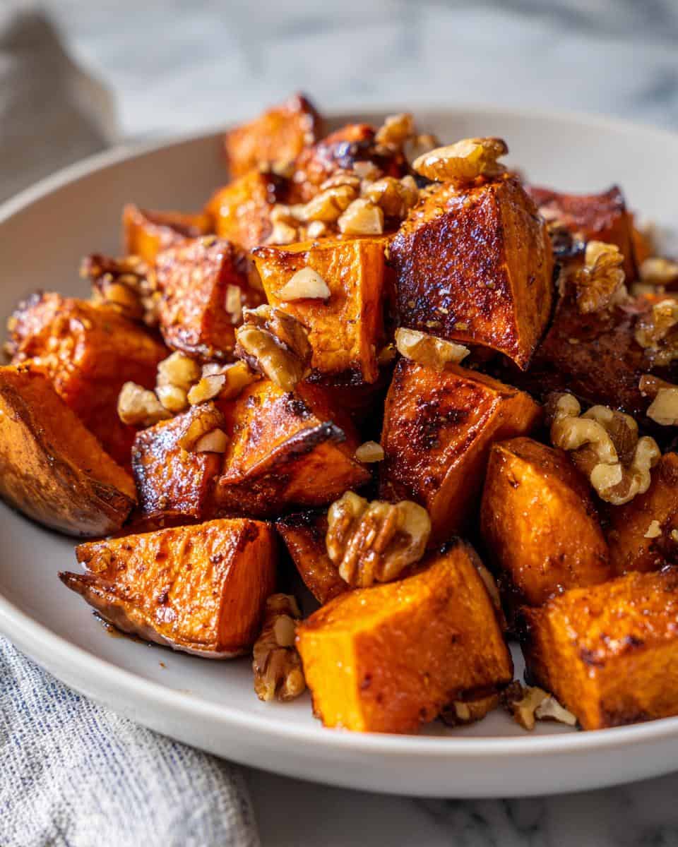 Maple walnut Roasted Sweet Potatoes - detail 3