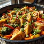 One Pan Dumpling Dinner