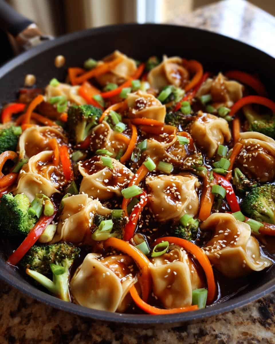 One Pan Dumpling Dinner - detail 3