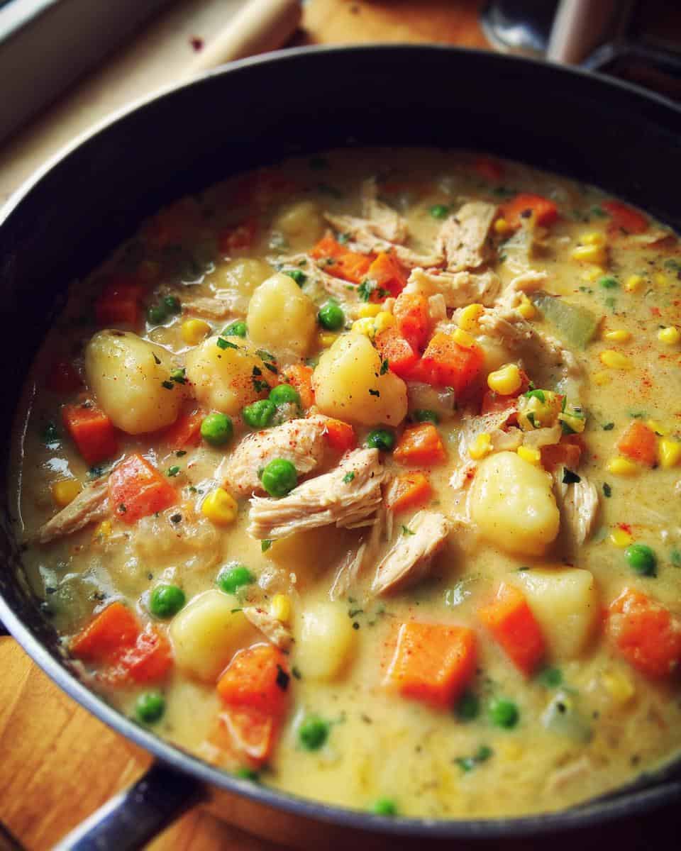 One Pot Gnocchi Chicken Pot Pie - detail 1