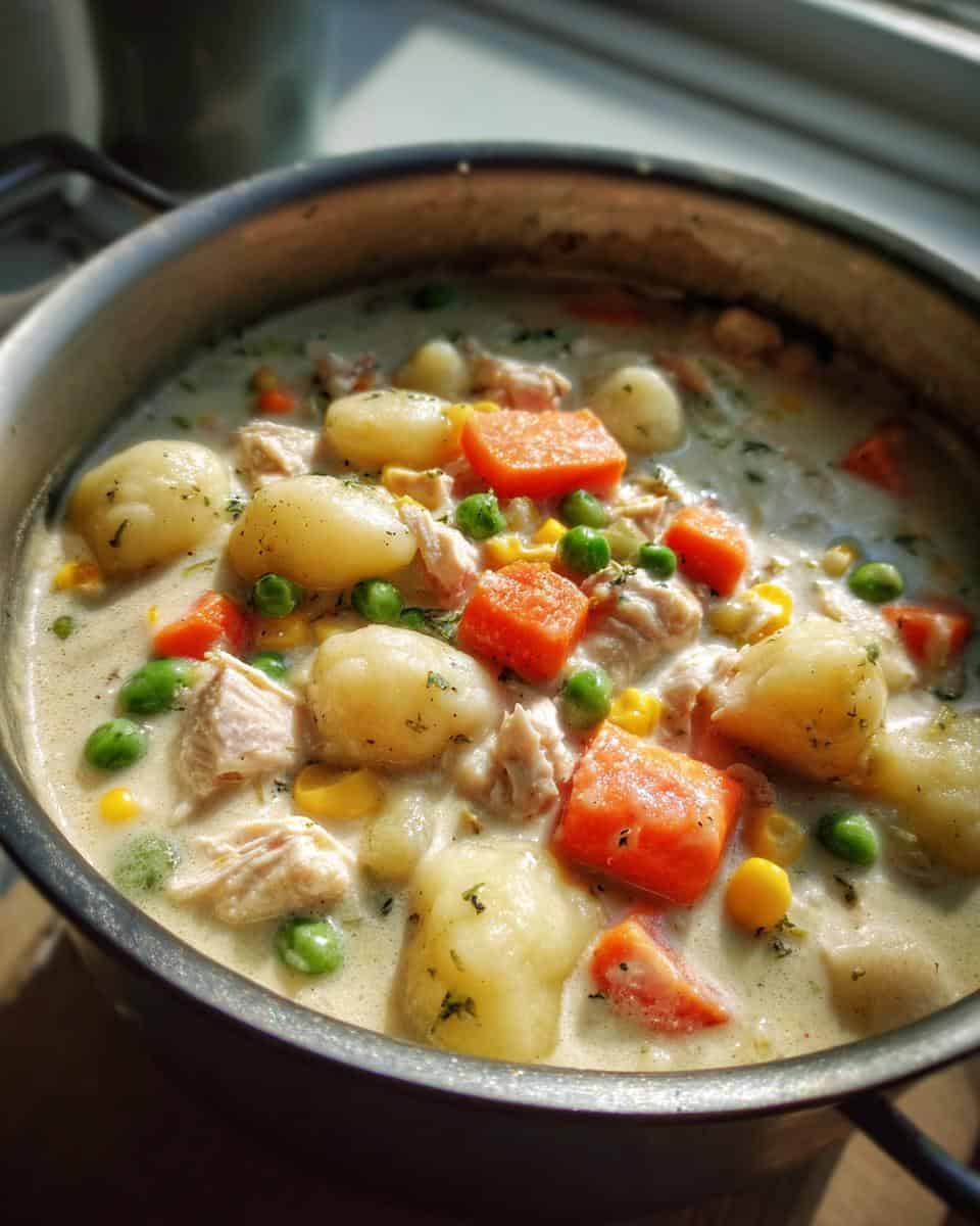 One Pot Gnocchi Chicken Pot Pie - detail 2