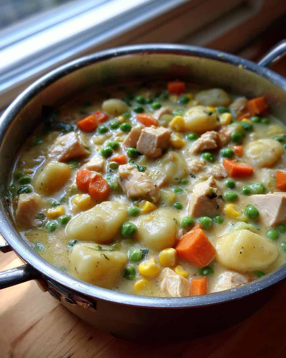 One Pot Gnocchi Chicken Pot Pie - detail 3