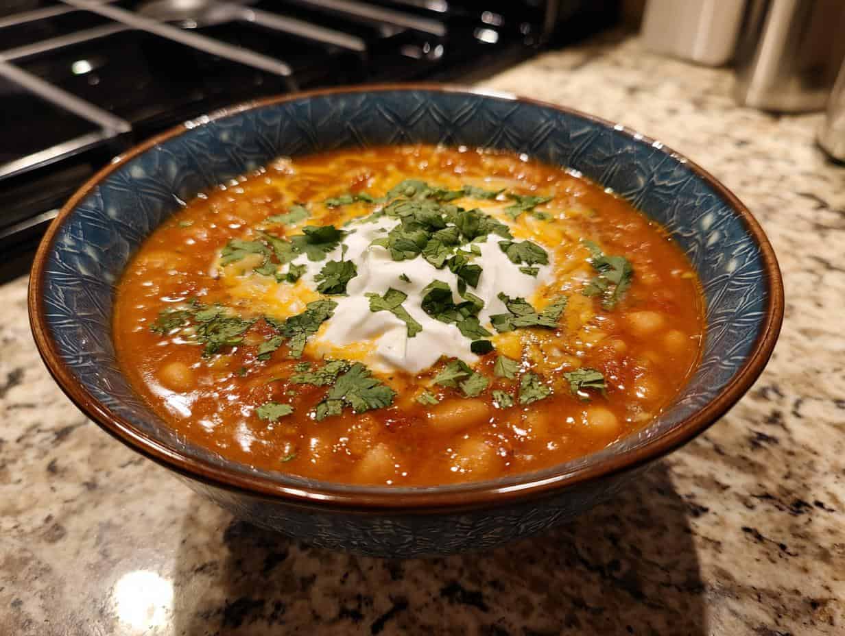 Devastatingly Delicious Pumpkin White Bean Chili in 40 Mins