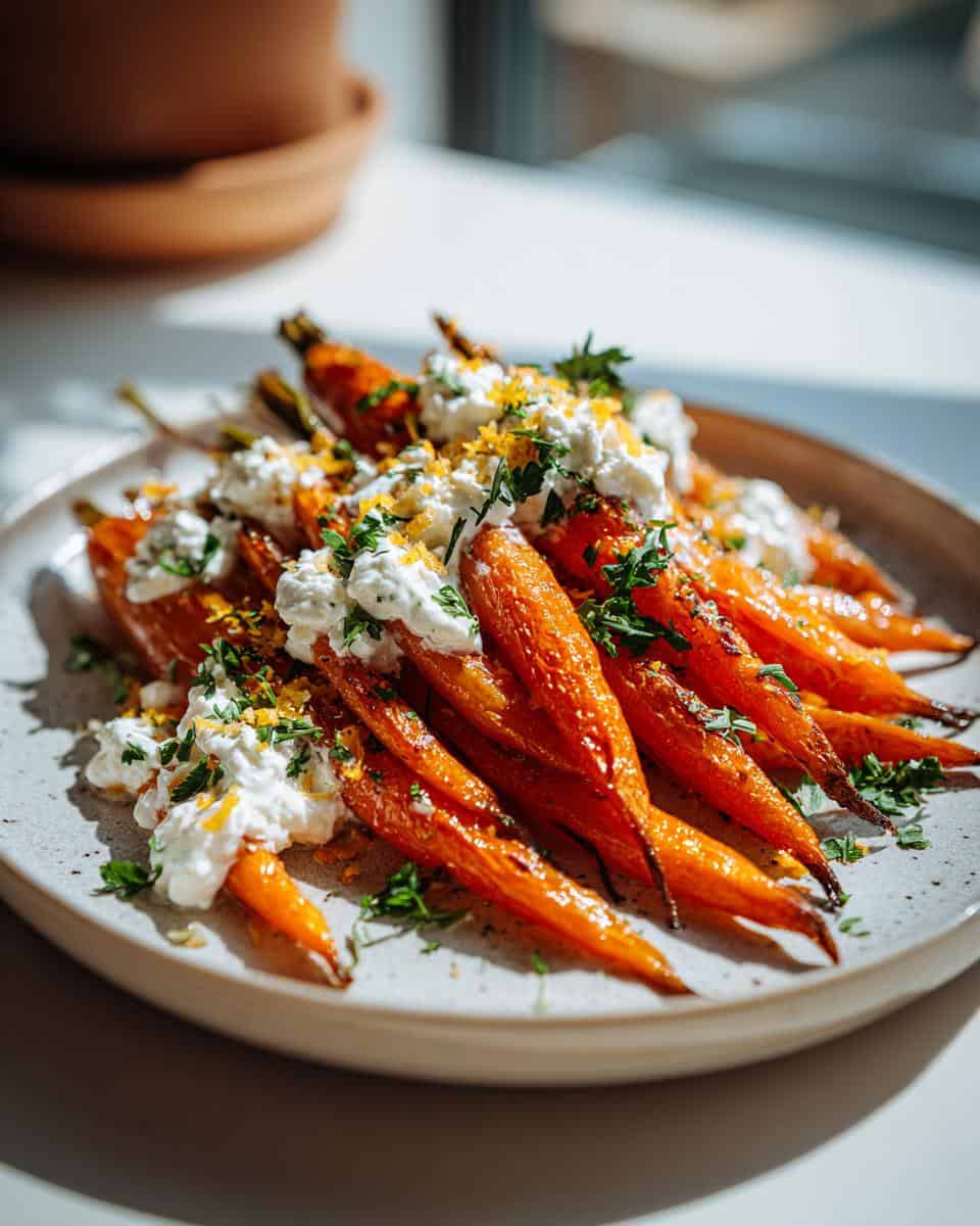 Roasted Carrots with Ricotta - detail 1