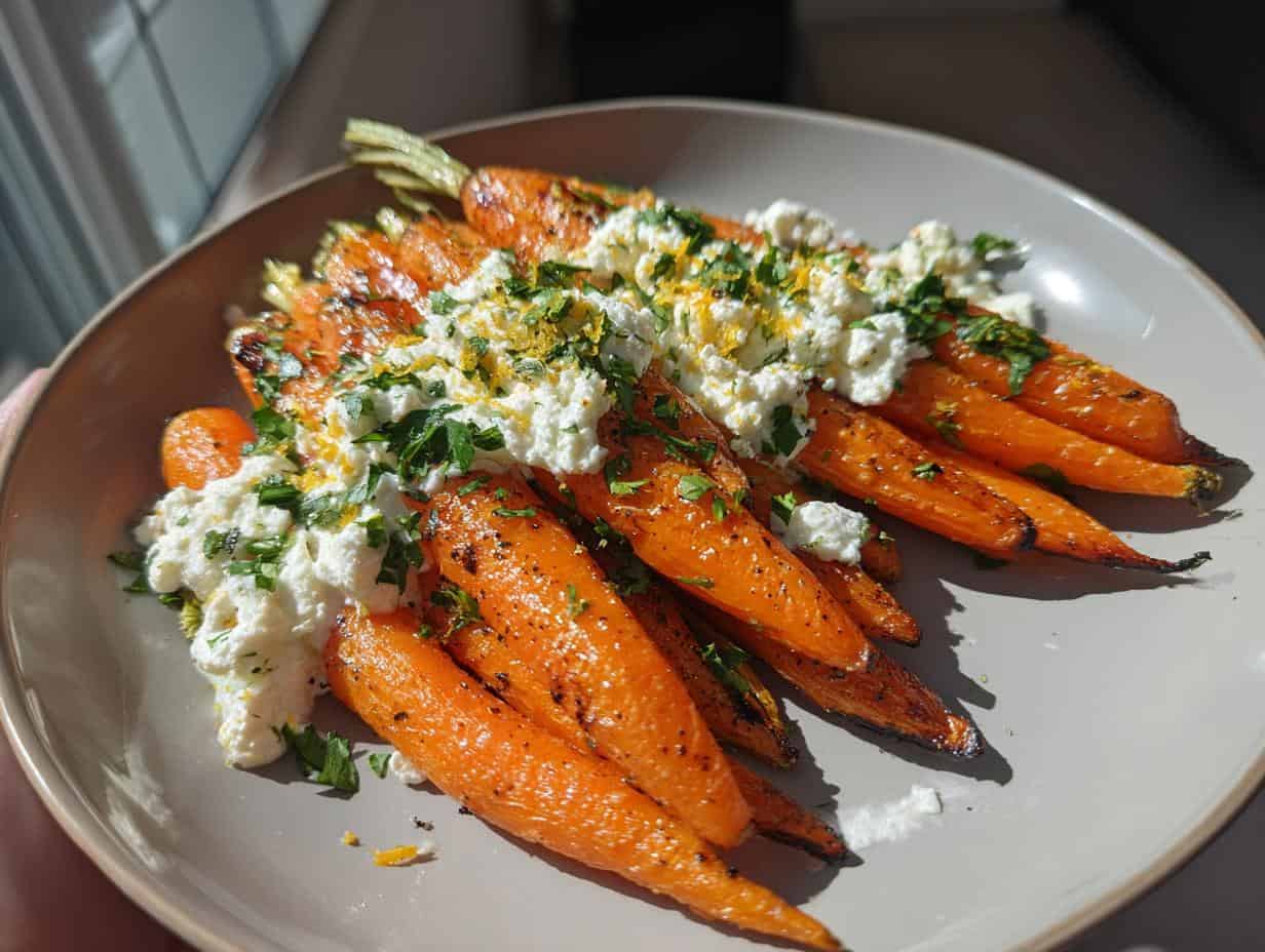 Roasted Carrots With Ricotta: The Easiest EVER Dish