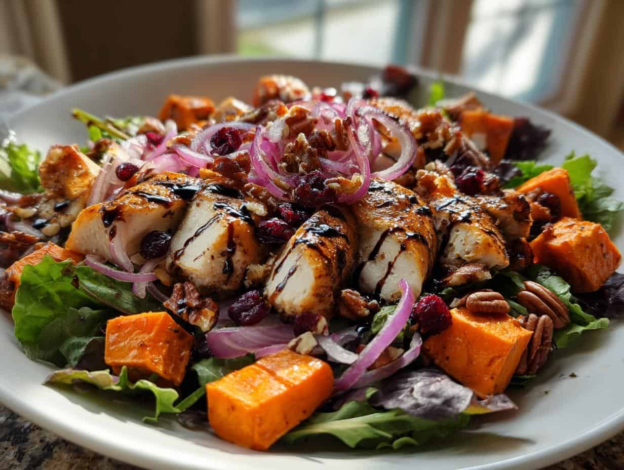 4 Amazing Roasted Chicken and Sweet Potato Harvest Salad
