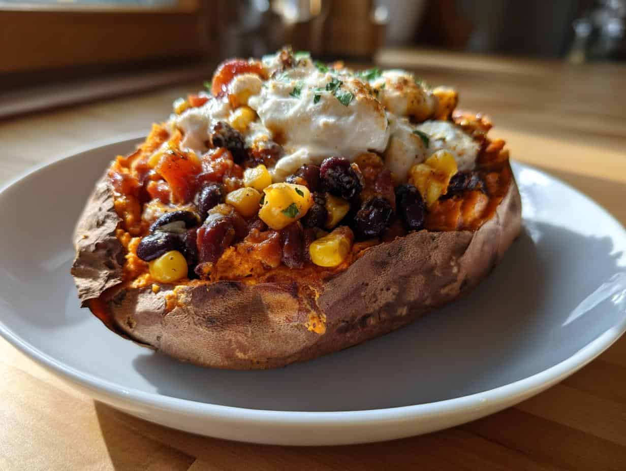Delicious Stuffed Sweet Potatoes with Burrata in 45