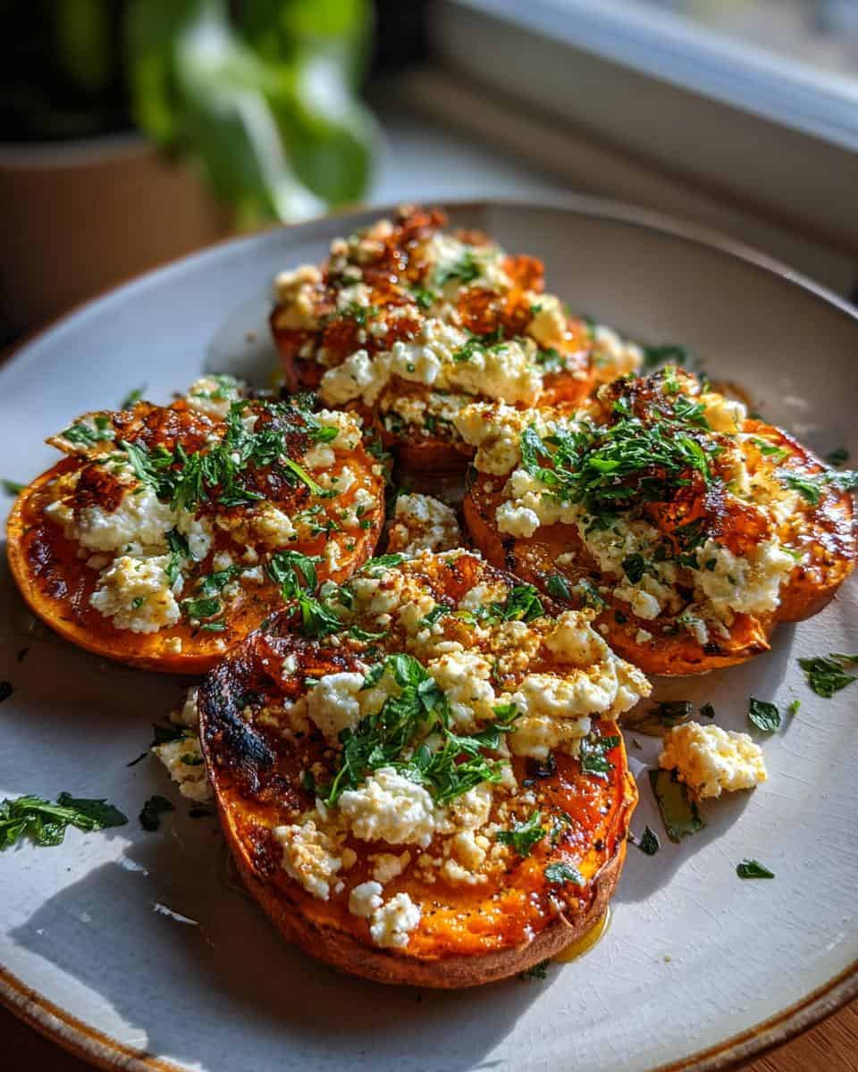 Sweet Potato Rounds with Honey & Feta Crumble - detail 1
