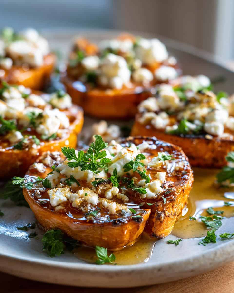 Sweet Potato Rounds with Honey & Feta Crumble - detail 2