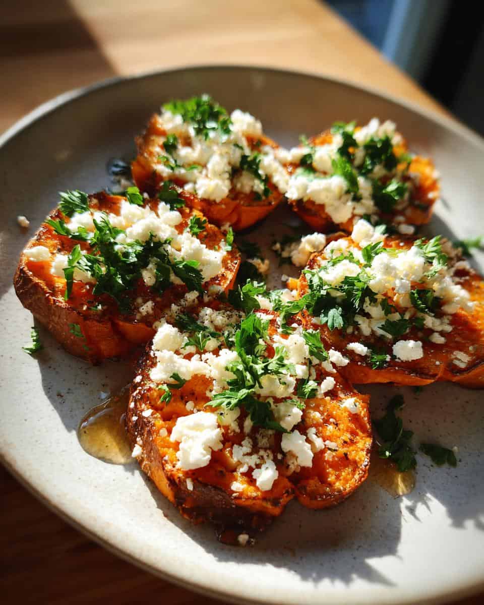 Sweet Potato Rounds with Honey & Feta Crumble - detail 3