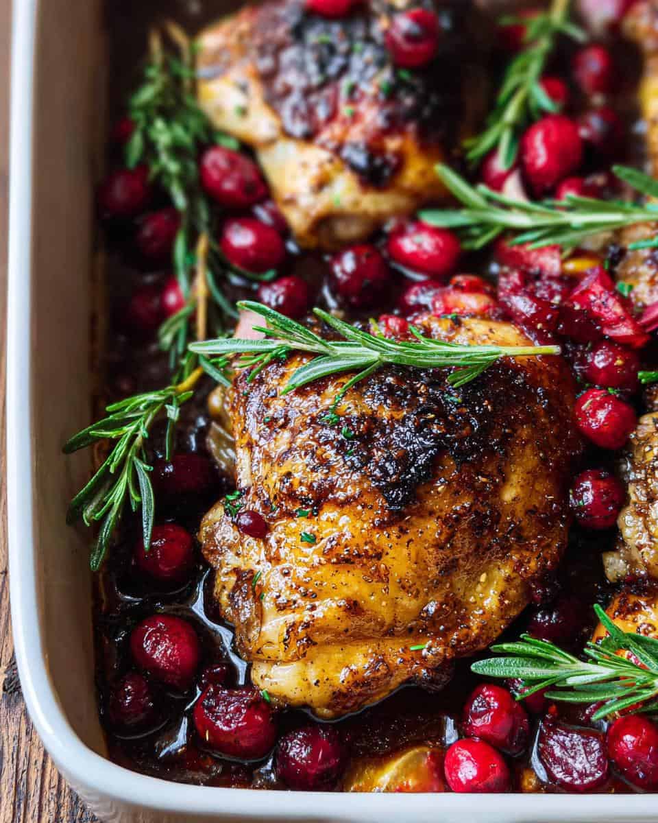 Baked Cranberry Chicken with Rosemary - detail 2