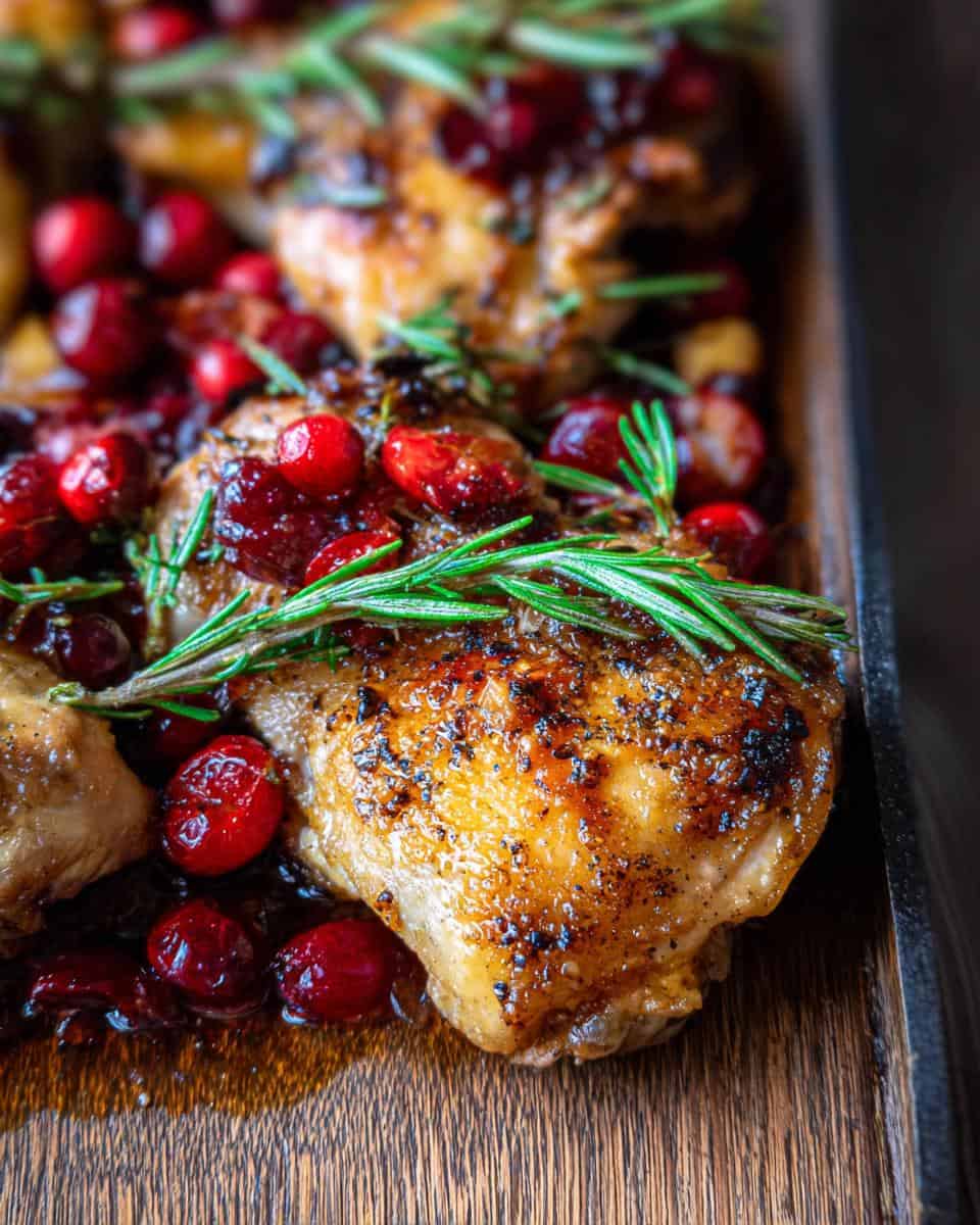 Baked Cranberry Chicken with Rosemary - detail 3