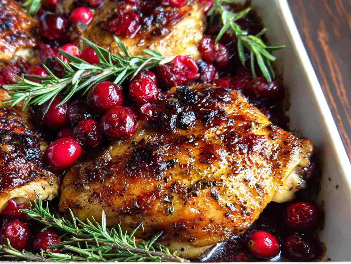 Easy Baked Cranberry Chicken with Rosemary: A Joyful Recipe