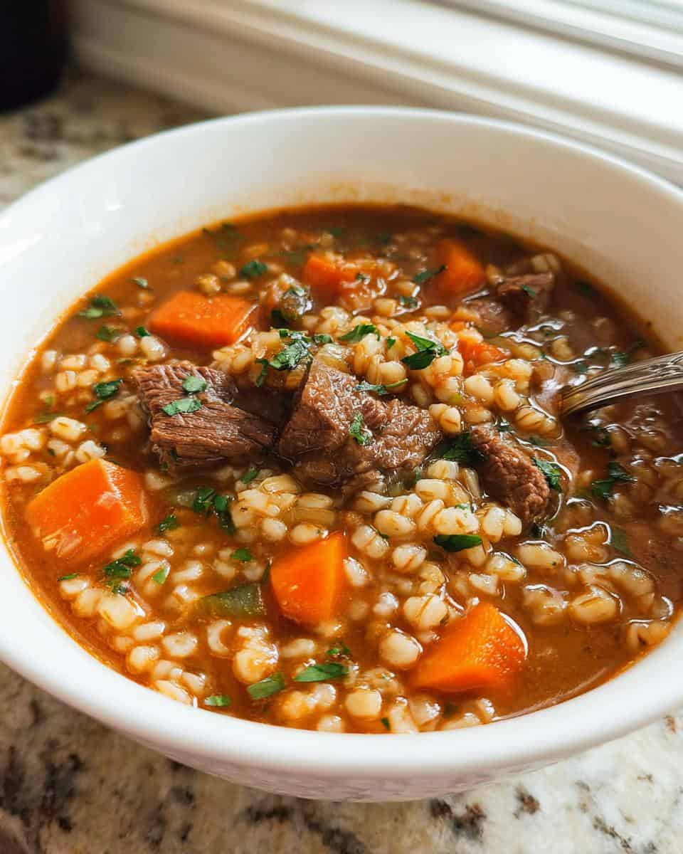 Beef Barley Soup - detail 1