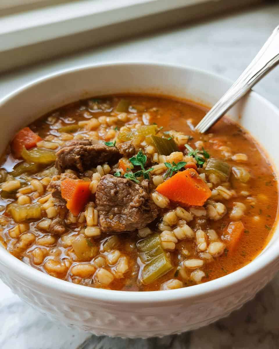 Beef Barley Soup - detail 2