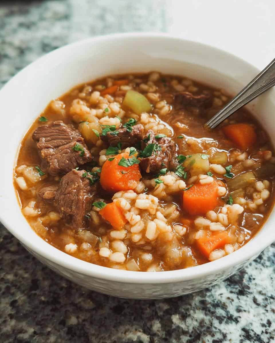 Beef Barley Soup - detail 3